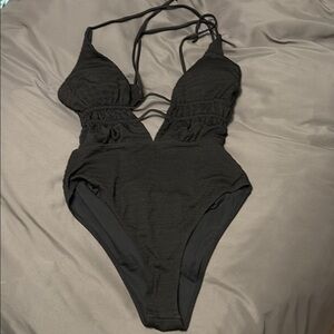 SHEIN Black One Piece Swimsuit